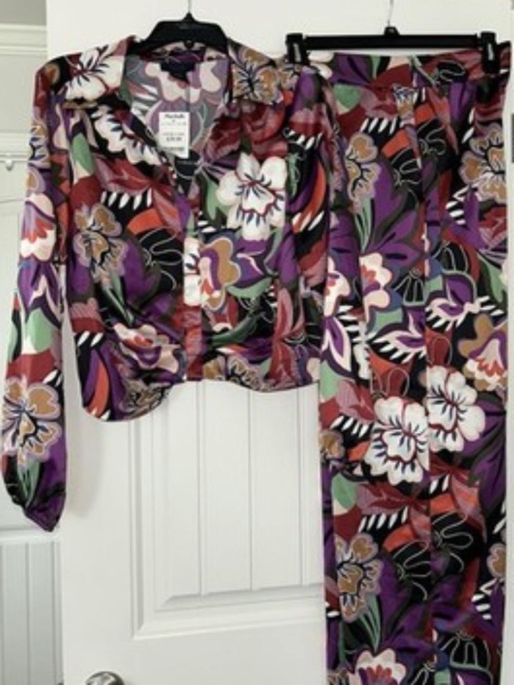 RACHEL Rachel Roy Colorful Floral Two-Piece Set, Size M, NWT